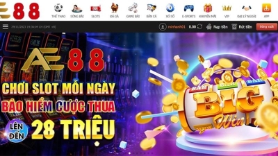 AE88 - Khuyến mãi chơi slot nhận thưởng mỗi ngày 8888000đ