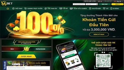 V9bet - Ưu đãi 100% cho lần nạp đầu tiên lên tới 3.000.000đ